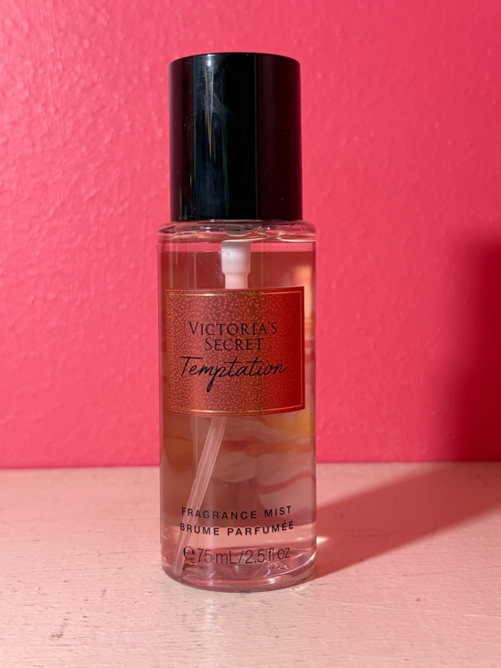 Victoria's Secret NEW Temptation Fragrance Mist Spray 2.5oz Travel Apple Desert